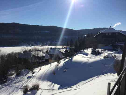 Blick vom Balkon